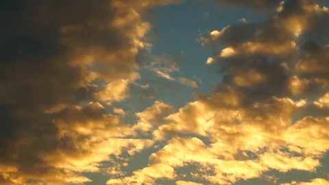 Beautiful cloudscape with large, building clouds Stock Footage 95060131