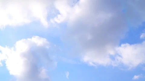 Beautiful cloudscape with large, building clouds Stock Footage 95117329