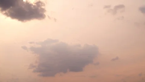 Beautiful cloudscape with large, building clouds Stock Footage 95117340