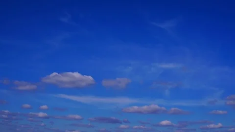 Beautiful cloudscape with large, building clouds Stock Footage 95883371