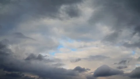 Beautiful cloudscape with large, building clouds Video stock 96055662