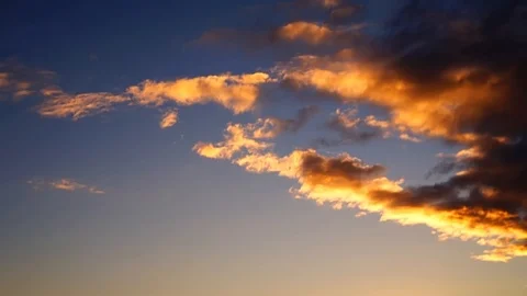 Beautiful cloudscape with large, building clouds Stock Footage 96055736