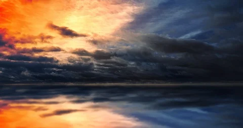 Beautiful cloudscape, light breaking through cloud mass. beautiful sunny clouds Stock Footage 125348460