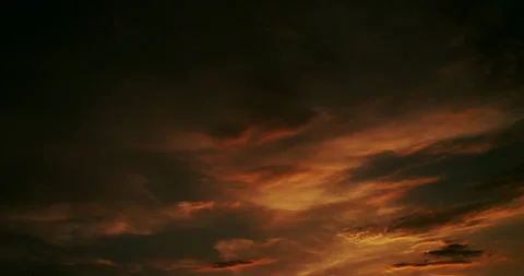 Beautiful cloudscape at nature’s magic hour. Stock Footage 340241312