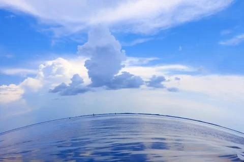 Beautiful cloudscape over the sea Stock Photos