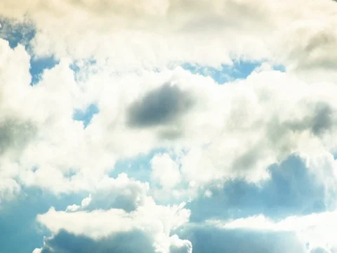 Beautiful cloudscape on a sunny day Stock Footage 76101220