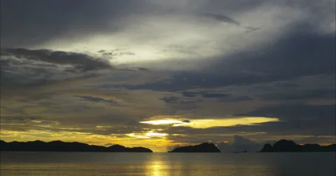 Beautiful cloudscape sunset Philippines time lapse 4k Stock Footage 35722350