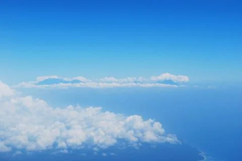Beautiful cloudscape view from the flight Foto stock