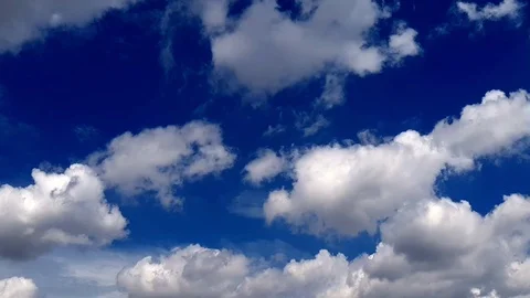 Beautiful cloudy blue sky Stock Footage 100710271