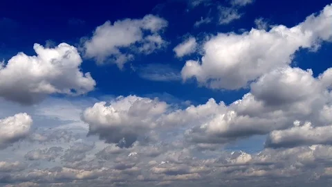 Beautiful cloudy blue sky Stock Footage 100710319