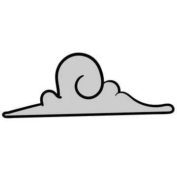 Beautiful cloudy clouds Stock Illustration