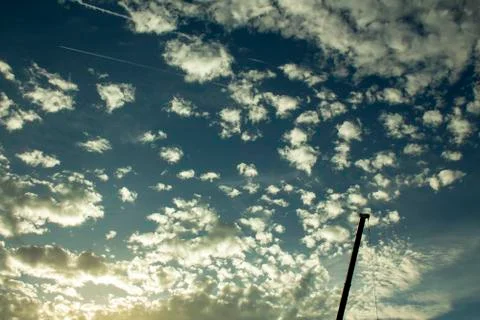 Beautiful cloudy landscape Stock Photos