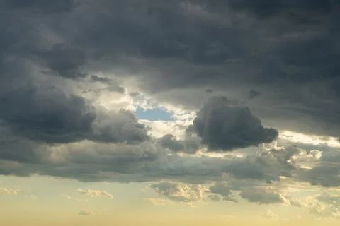 Beautiful cloudy sky after the rain Foto stock