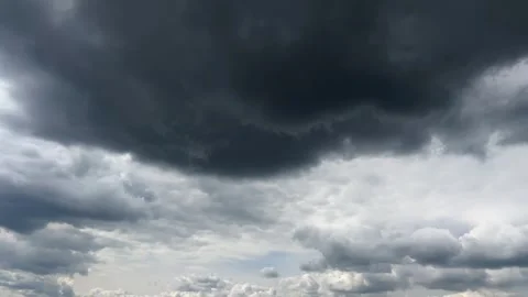 Beautiful cloudy sky of all colors and shades before the rain. Stock Footage 240937668