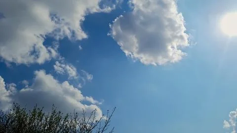 Beautiful cloudy sky background view. Foto stock