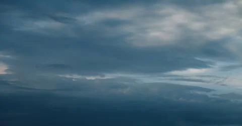 Beautiful cloudy sky, clouds block the sun Stock Photos