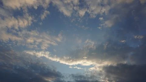 Beautiful cloudy sky at sunset Foto stock