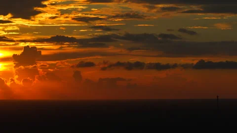 Beautiful Cloudy Sunset Video stock 260861651