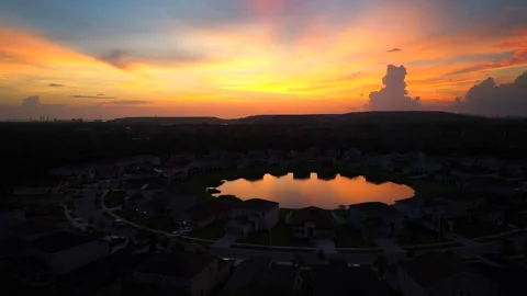 Beautiful Cloudy Sunset Video stock 260861657