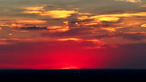 Beautiful Cloudy Sunset Video stock 260861816