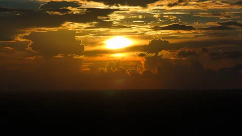 Beautiful Cloudy Sunset Video stock 260861850