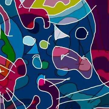 Beautiful color abstract pattern vector illustration of graffiti Stock Illustration