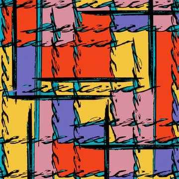 Beautiful color abstract pattern vector illustration of graffiti Stock Illustration