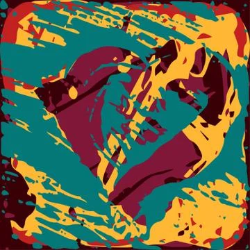 Beautiful color abstract pattern vector illustration of graffiti Stock Illustration