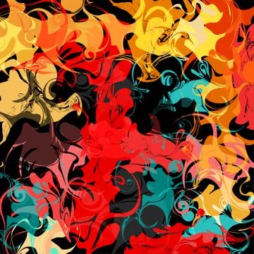 Beautiful color abstract pattern vector illustration of graffiti Stock-Illustration