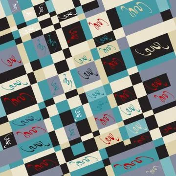 Beautiful color abstract pattern vector illustration of graffiti Illustrazione stock