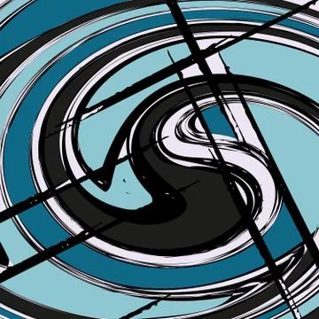 Beautiful color abstract pattern vector illustration of graffiti Illustrazione stock