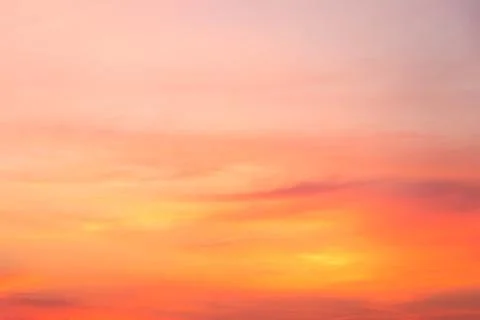Beautiful color light sky with cloud background from sunset Foto stock
