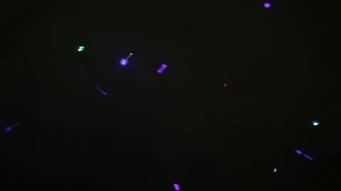 Beautiful color lights on a wall Stock Footage 76252789