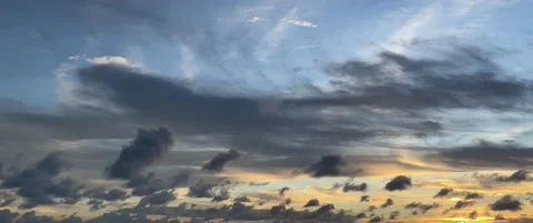 Beautiful Color Sky Cloud after sun set in the longest sea beach 스톡 동영상 194535927
