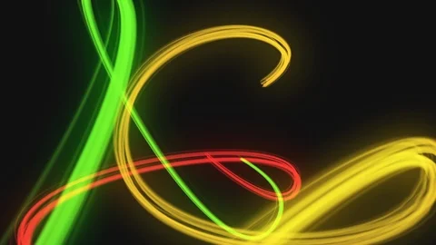 Beautiful Colored Abstract Streams Seamless. Futuristic Digital Data Trails Stock Footage 125375521