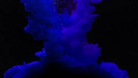 Beautiful colored background. Paint under water Stock Footage 152018508