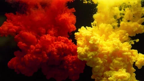 Beautiful colored background. Paint under water Stock Footage 152018615