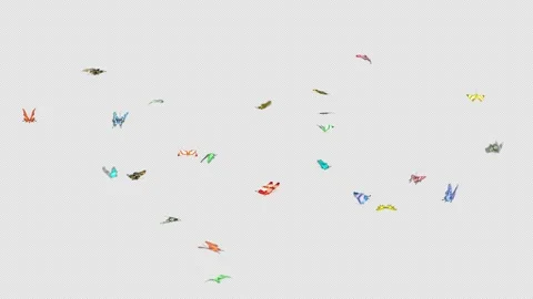 Beautiful Colored Butterflies Flying in the frame. Stock Footage 320407429