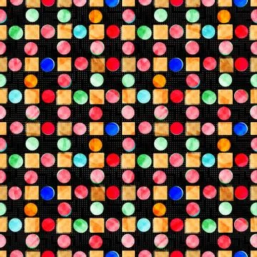 Beautiful colored circles on dark background vector illustration Stock Illustration