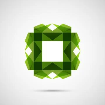 Beautiful colored origami creative element. Vector design Stock Illustration