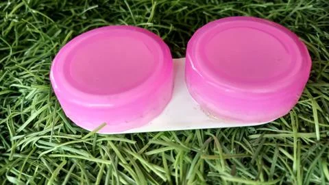 Beautiful colored soflen container Stock Photos
