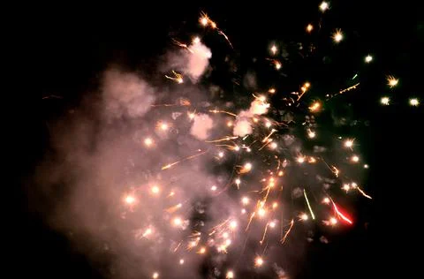 Beautiful colorful firework texture background Foto stock