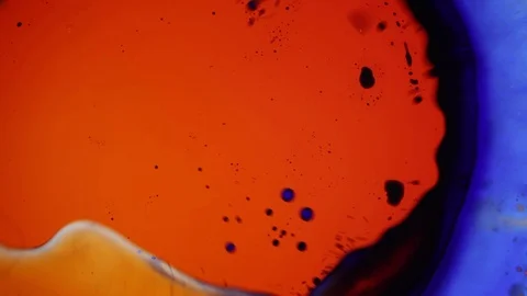 Beautiful colorful liquid art pattern Stock Footage 125899889