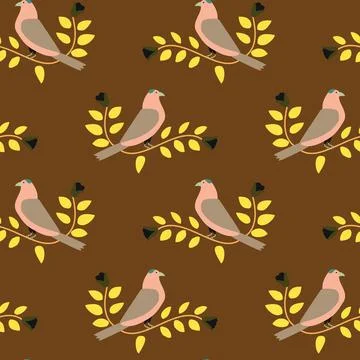 A beautiful colorful repeat pattern illustration - great for background or wa 스톡 일러스트