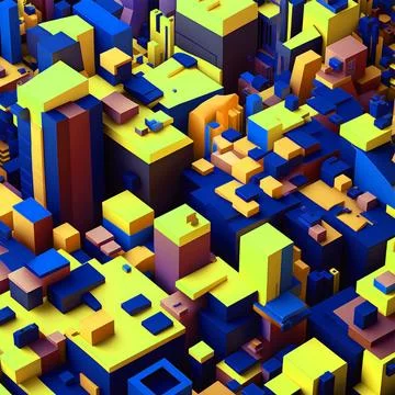 Beautiful colorful shape backdrop. Random colorful mosaic. Hyper detailed Stock Illustration