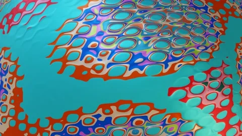 Beautiful Colorful Texture With Liquid Elements Abstract Backdrop Stock Footage 150411901