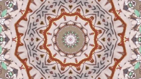Beautiful colorful trippy pattern animation peace and love visual 3D 스톡 동영상 254160743