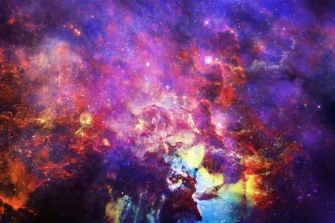 Beautiful colors of outer space. Elements of this image furnished by NASA Stock Photos
