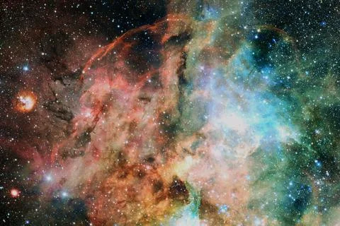 Beautiful colors of outer space. Elements of this image furnished by NASA Stock-Fotos