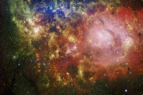 Beautiful colors of outer space. Elements of this image furnished by NASA Stock Photos